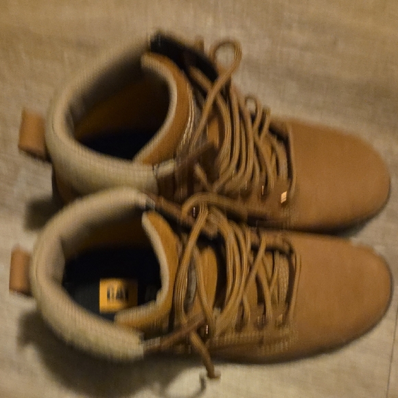 Caterpillar Kids Brown Lace-Up Boots